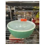 Pyrex Green Mixing Bowl with White Interior
