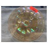 Iridescent Glass Footed Pedestal Plate
