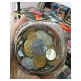 Glass Jar Filled With Mixed Coins