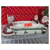 FF Santa and Mrs. Claus Ceramic Planters