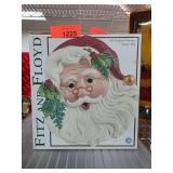 Fitz and Floyd Santa Claus Ceramic Plate