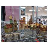 Painted Wooden Miniature Buildings