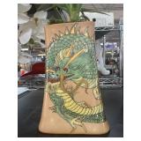 Limoges France Dragon-Themed Ceramic Vase