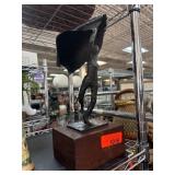 Bronze Sculpture of Figure with Draped Cloth