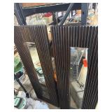 Pier 1 Rectangular Black Wood Wall Mirrors