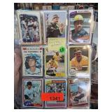 Binder of Assorted Vintage Baseball Cards