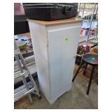 White Wooden Cabinet With Shelves