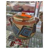 Handmade Multicolor Painted Terracotta Pot