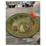 Hand-Painted African-Themed Decorative Plate