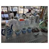 Decorative Glassware and Metal Bells