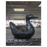 Cast Metal Bird-Shaped Lidded Box