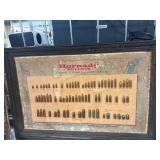 Hornady Bullets Display Board in Wooden Frame