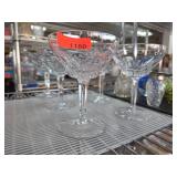 Clear Crystal Stemmed Glasses