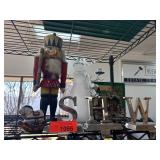 Holiday Decor Lot with Nutcracker