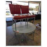Mid-Century 1950s Vintage Diner Table and Chairs