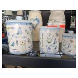 Three Ceramic Canisters