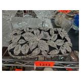 Katie Langley Rhinestone Floral Evening Clutch