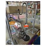 Ornate Metal Hanging Lantern and Wall Planter