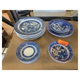 Blue and White Willow Churchill Dinnerware