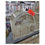 Rustic White Decorative Birdcage