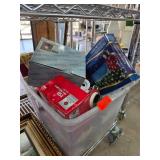 Holiday Decoration Lot with Clear Lights