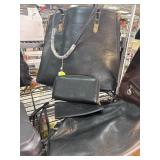Prada Black Leather Bag and Accessories Set