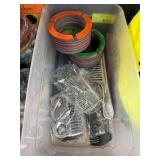 Bangles and Combs in Plastic Bin