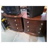 Wooden Three-Drawer Chests