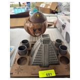 Pyramid-Themed Shot Set With Coconut Cup