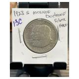 1923-S Monroe Doctrine Silver Half Dollar