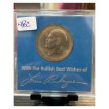 1976 Eisenhower Dollar With Holder