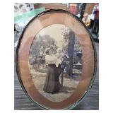 Antique Frame With Portrait Photograph