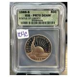1986-S Statue of Liberty Half Dollar PR70 DCAM