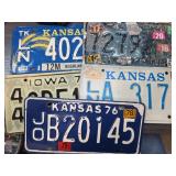 5pc Lot of Vintage License Plates
