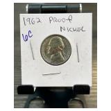 1962 Jefferson Proof Nickel in Holder