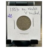 1883 Liberty Head No Cents V Nickel