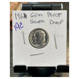 1964 Gem Proof Silver Dime in Holder