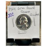 1964 Gem Proof Silver Quarter