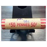 Roll of Mixed Date Wheat Cents