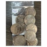 Bag of Mixed US Kennedy Half Dollars