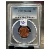 1982-D Lincoln Cent PCGS MS66RD Graded