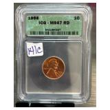 1958 Lincoln Cent MS67 RD by ICG