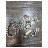 Sterling Silver Scrap Lot with Mixed Elements