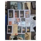 Stamps and Vintage Postcards