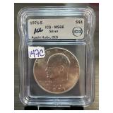 1971-S ICG MS66 Silver Eisenhower Dollar