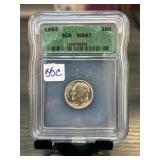 1964 ICG MS67 Roosevelt Dime