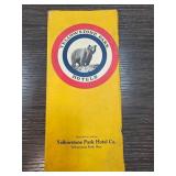 1928 Yellowstone Park Hotels Publication