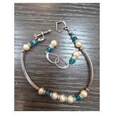 Sterling Silver Bracelet and Earrings Set