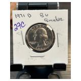1971 D BU Washington Quarter