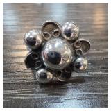 Sterling Silver Size 6 Floral Ring